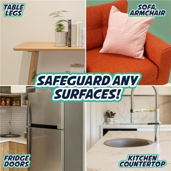 12-Pack Furniture Protectors from Cats Scratch - Anti Cat Couch Guards - Picture 4 of 7